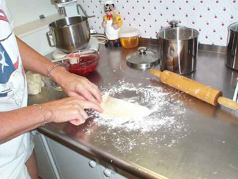 Fold and seal dough