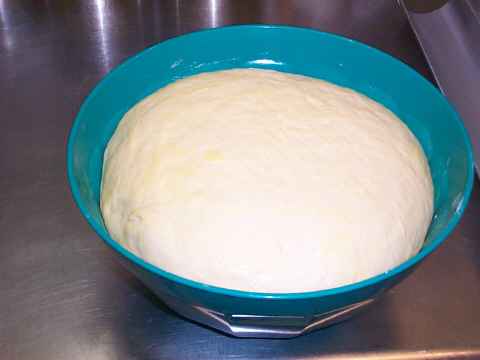 Doubled bread dough