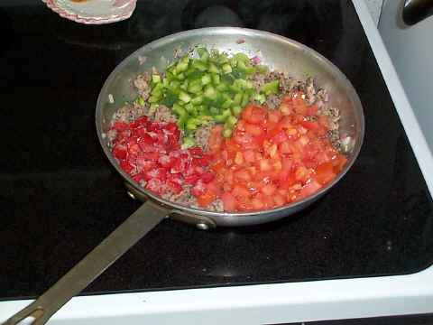 Add the chopped vegetables